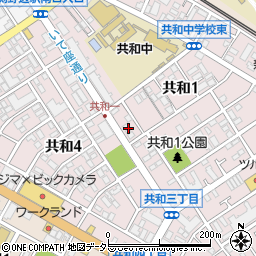 共和理髪店周辺の地図