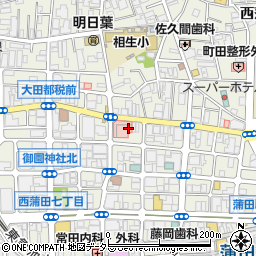 東京蒲田病院駐車場周辺の地図