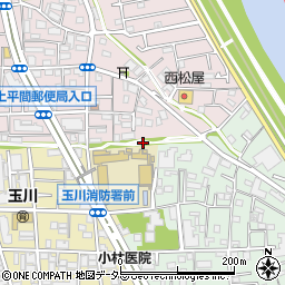 中丸子南緑道周辺の地図