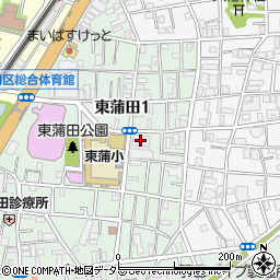 ツルハドラッグ東蒲田店周辺の地図