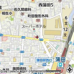 セブンイレブン西蒲田５丁目店周辺の地図