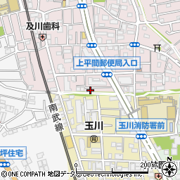 神奈川県川崎市中原区中丸子1163周辺の地図