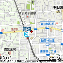 ローソンストア１００蓮沼駅前店周辺の地図
