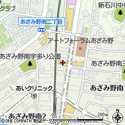 日産プリンス神奈川あざみ野店周辺の地図
