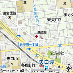 絶品の焼肉 Ryu 東矢口周辺の地図