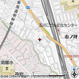 神奈川県川崎市中原区市ノ坪540-2周辺の地図