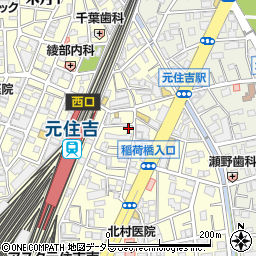 串カツ田中 元住吉店周辺の地図
