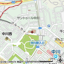 中川西地区センター周辺の地図