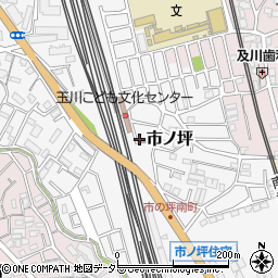 神奈川県川崎市中原区市ノ坪464-8周辺の地図