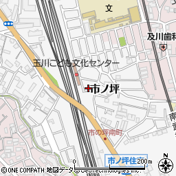 神奈川県川崎市中原区市ノ坪464-68周辺の地図