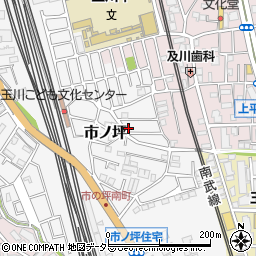 神奈川県川崎市中原区市ノ坪673-3周辺の地図