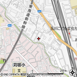 神奈川県川崎市中原区市ノ坪511-16周辺の地図