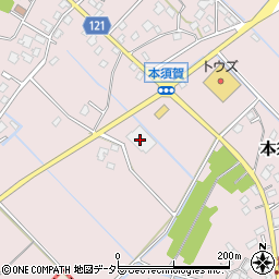 株式会社エービン　成東本須賀店周辺の地図