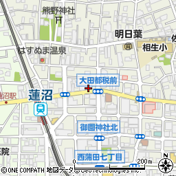 富国生命保険相互会社　京浜支社蒲田営業所周辺の地図