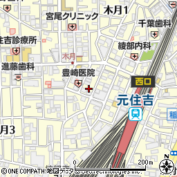 NINE 元住吉店周辺の地図