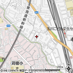神奈川県川崎市中原区市ノ坪511-35周辺の地図