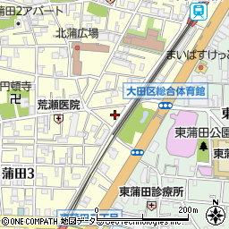 東京都大田区蒲田3丁目11-8周辺の地図