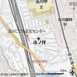 神奈川県川崎市中原区市ノ坪464-20周辺の地図