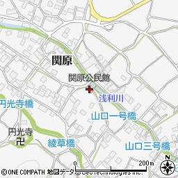 関原公民館周辺の地図