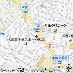 東京都町田市木曽東3丁目34-11周辺の地図