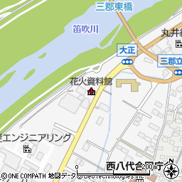 市川三郷町花火資料館周辺の地図