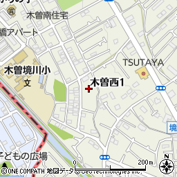 東京都町田市木曽西1丁目周辺の地図