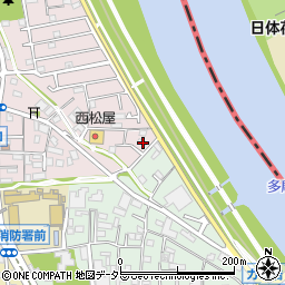 神奈川県川崎市中原区中丸子662周辺の地図