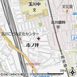 神奈川県川崎市中原区市ノ坪462周辺の地図