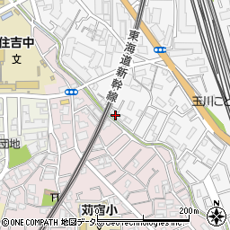 神奈川県川崎市中原区市ノ坪346-1周辺の地図