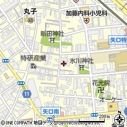 キュービック５　武蔵新田校周辺の地図