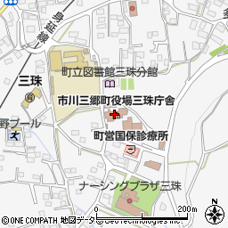 市川三郷町役場　産業振興課周辺の地図