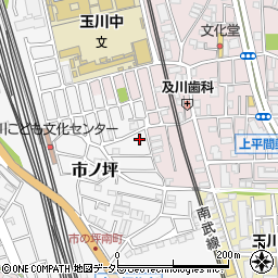 神奈川県川崎市中原区市ノ坪675-14周辺の地図