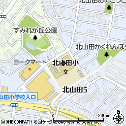 北山田小コミュニティハウス周辺の地図