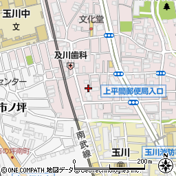 神奈川県川崎市中原区中丸子580-2周辺の地図