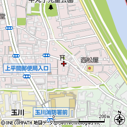 神奈川県川崎市中原区中丸子627周辺の地図