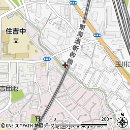 神奈川県川崎市中原区市ノ坪341周辺の地図