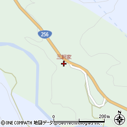 長野県南木曽町（木曽郡）上在郷周辺の地図