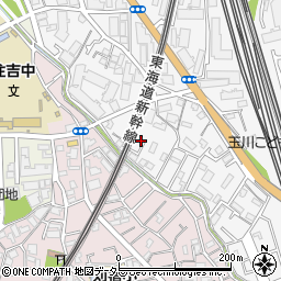 神奈川県川崎市中原区市ノ坪346-8周辺の地図