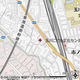 神奈川県川崎市中原区市ノ坪522-12周辺の地図