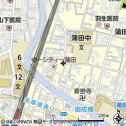 蒲田一郵便局 ＡＴＭ周辺の地図