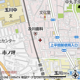 神奈川県川崎市中原区中丸子579周辺の地図