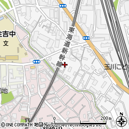 神奈川県川崎市中原区市ノ坪346-9周辺の地図