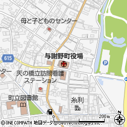 京都府与謝郡与謝野町周辺の地図