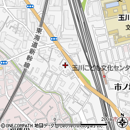 神奈川県川崎市中原区市ノ坪522-13周辺の地図