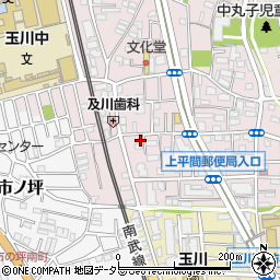 神奈川県川崎市中原区中丸子580周辺の地図