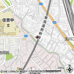 神奈川県川崎市中原区市ノ坪332-6周辺の地図