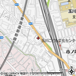 神奈川県川崎市中原区市ノ坪522-11周辺の地図