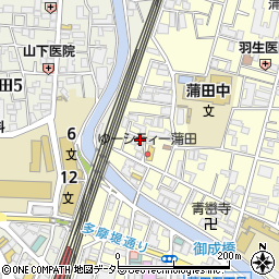 ゆーシティー蒲田周辺の地図