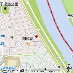 神奈川県川崎市中原区中丸子691-8周辺の地図