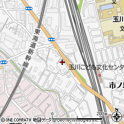 神奈川県川崎市中原区市ノ坪522-8周辺の地図